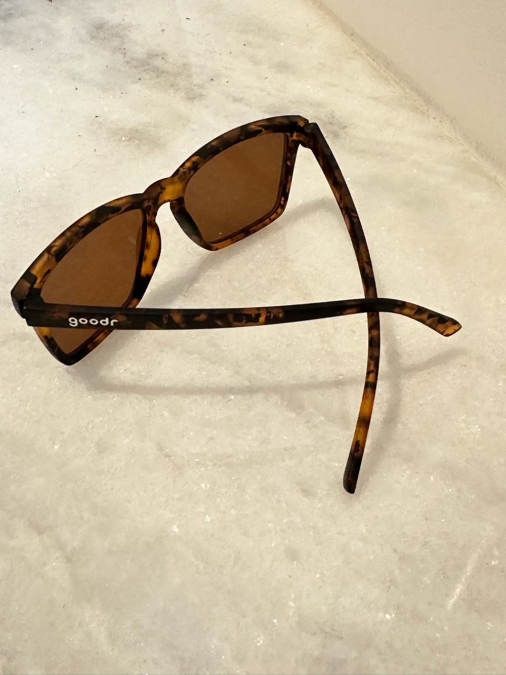 Goodr Smaller is Baller Tortoiseshell Sunglasses - Brown Lenses